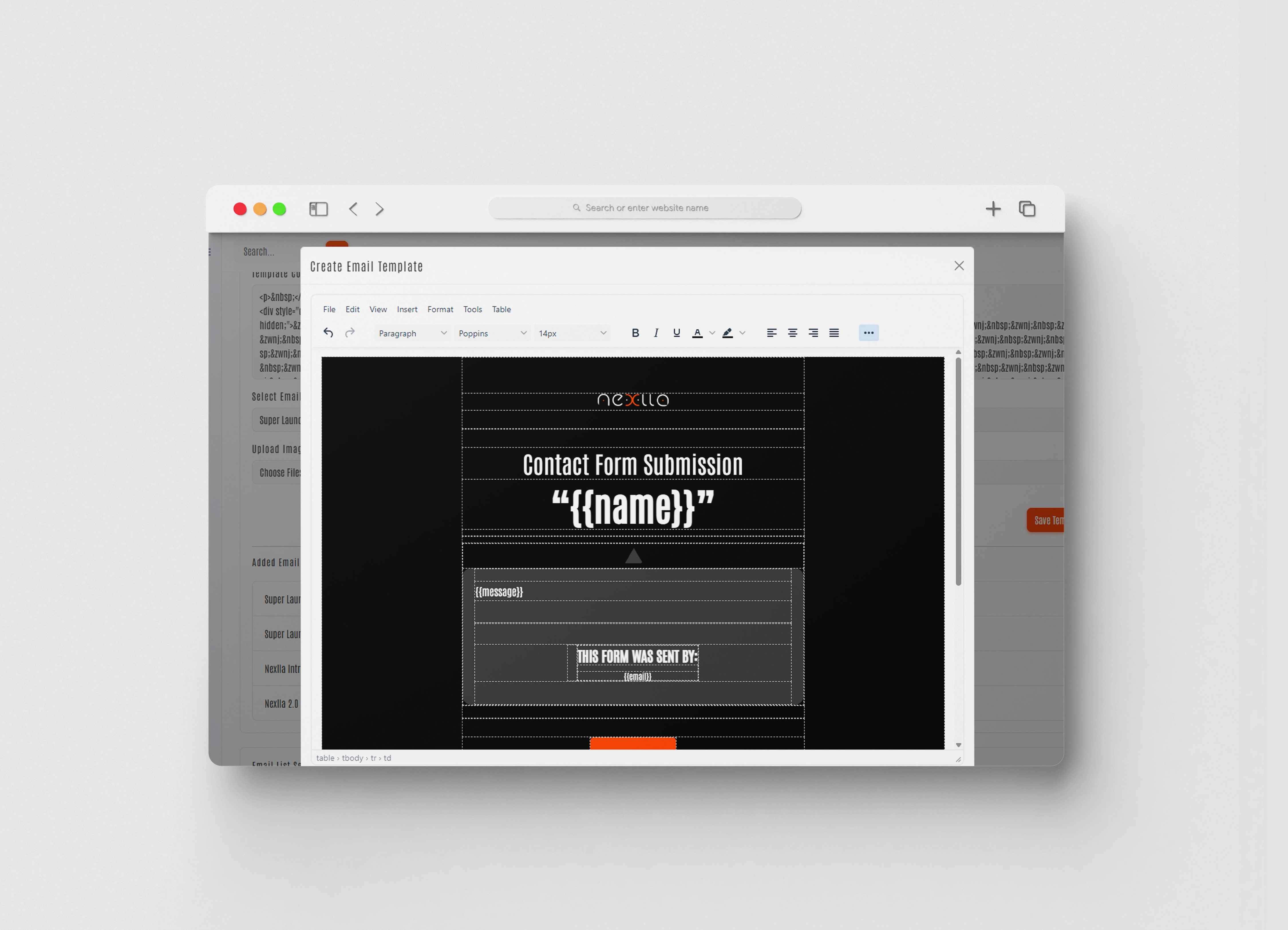Nexlla Email Campaign Builder