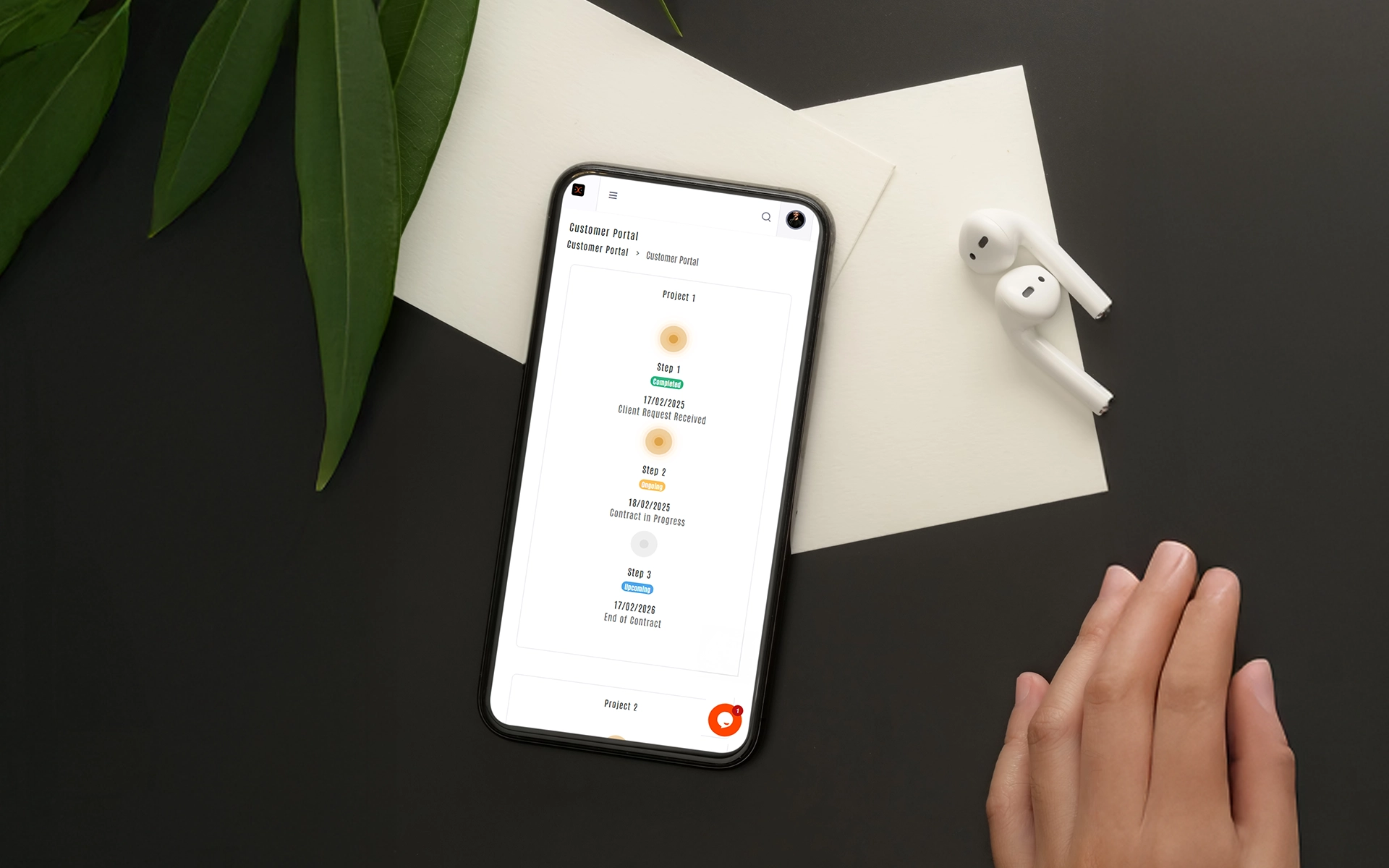 Client Dashboard Experience