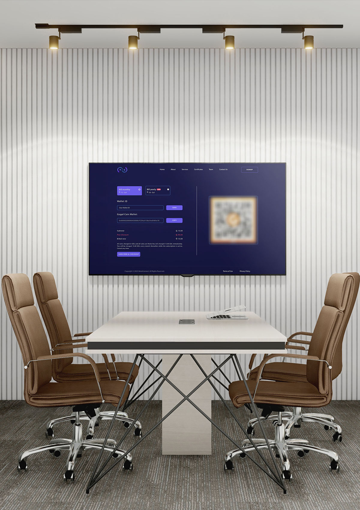 MetaConnect Crypto Payment Page By Nexlla Creative Agency