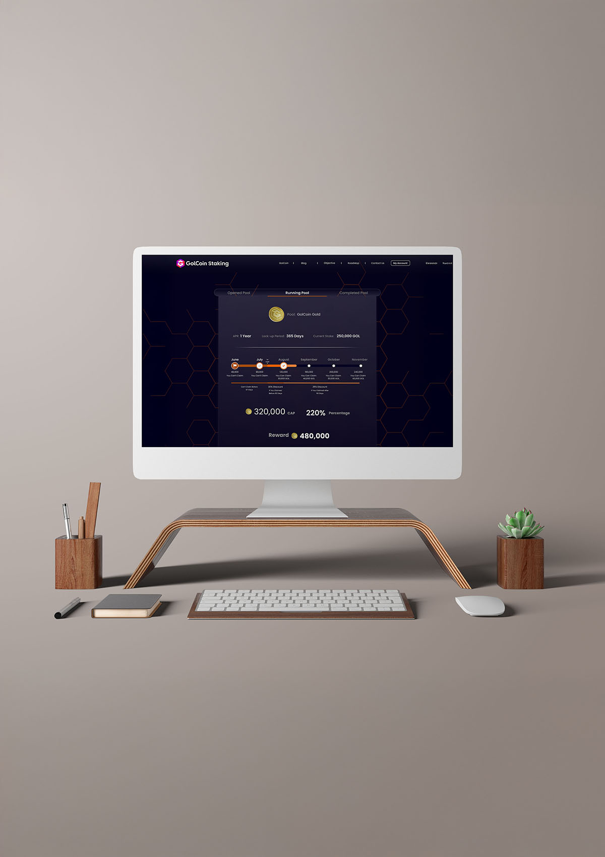 Stake Your Own Way From GogolCoin Staking Platform By Nexlla Creative Agency